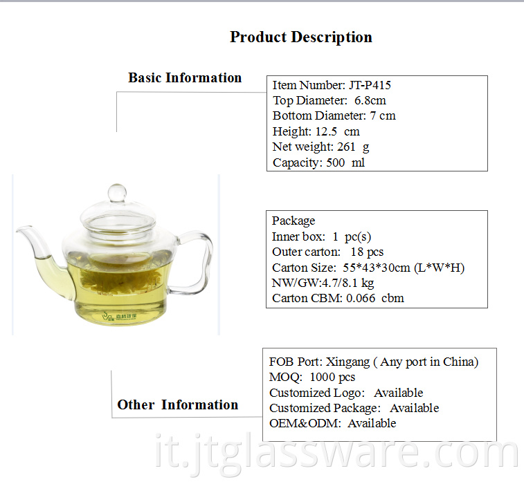 Borosilicate Glass Tea Maker